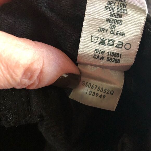 Jen7 by 7 For All Mankind Ankle Straight Jeans Black Size 6 - Picture 11 of 13